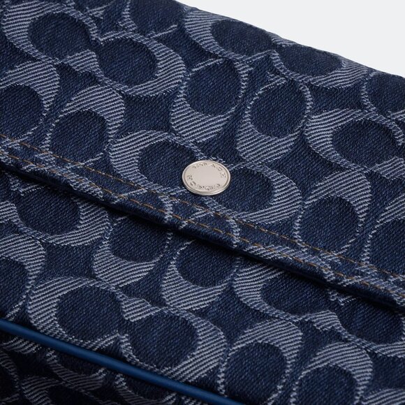 NWT ✅ COACH Brook Flap Chain Bag In Signature Denim #CAT60 ⭐ NWT - Picture 6 of 17